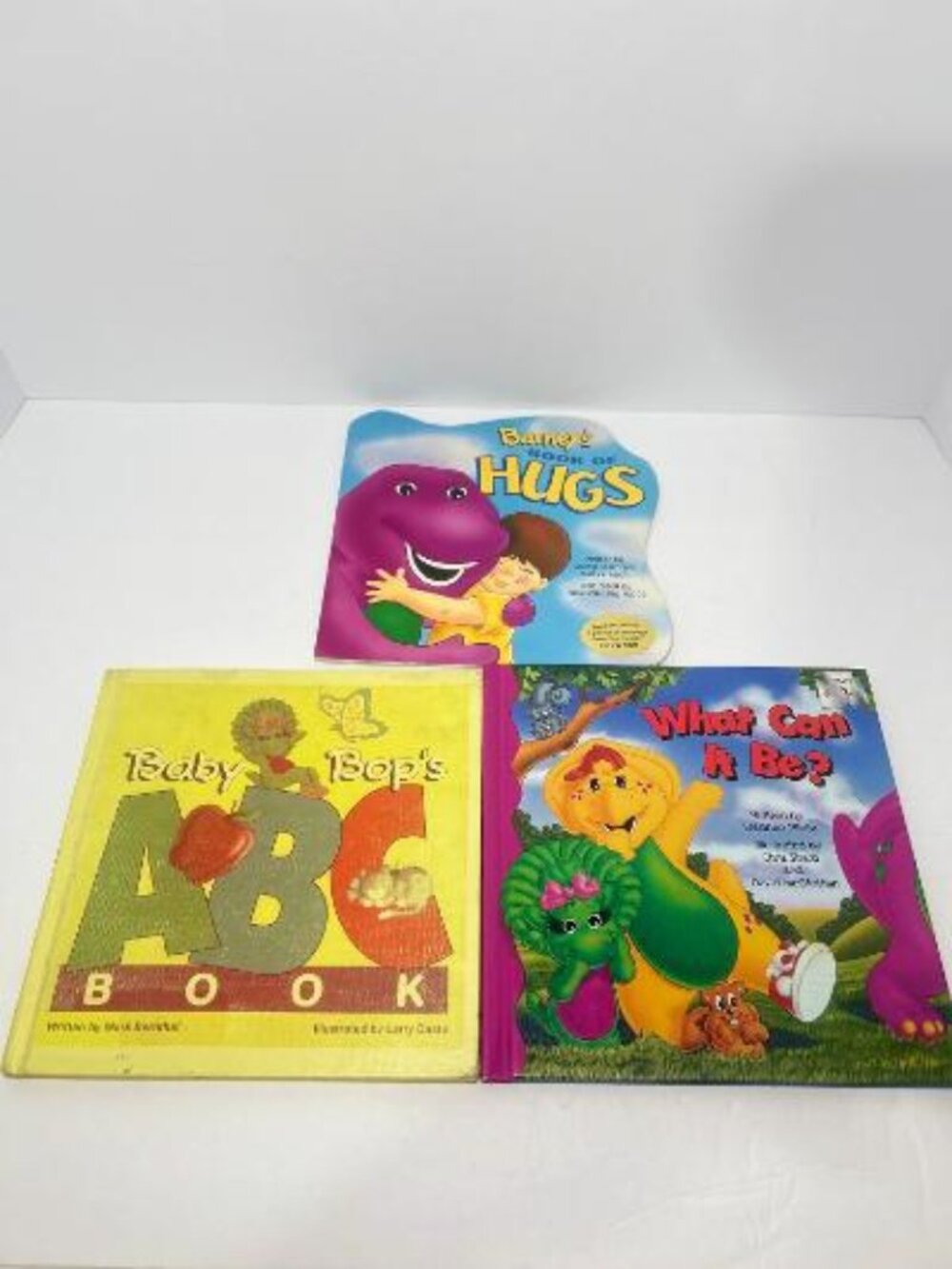 Lot Of 3 Barney & Baby Bop Friends Purple Dinosaur Vintage Books For kids 90’s